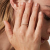14K Gold Plated X Ring Simulated Diamond CZ Criss Cross Ring for Women - view 2