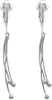 Silver Clip On Earrings For Women, They Look Pierced, Don't Pinch & Won't Fall Off, & Lightweight - Silver Metal Beaded Chain Dangle
