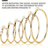 Clip on Hoop Earrings Hoop Gold Earrings Non Piercing Earrings Set for Women - view 2