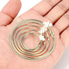 Clip on Hoop Earrings Hoop Gold Earrings Non Piercing Earrings Set for Women - view 4