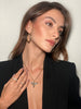 18k Gold Plated Cubic Zirconia Double Cross Ring - view 3