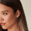 Small Gold Hoop Earrings for Women - 14K Gold Plated Huggie Earring - view 2