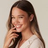 Small Gold Hoop Earrings for Women - 14K Gold Plated Huggie Earring - view 4