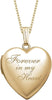 Forever In My Heart Locket Necklace for Women with Silver or Gold - Yellow Gold - Locket + 1 Photo