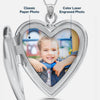 Forever In My Heart Locket Necklace for Women with Silver or Gold - view 2