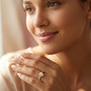 18K Gold Plated Cubic Zirconia Heart Promise Rings for Women - view 3