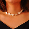 2Pcs Shell Necklace Anklet for Women Handmade Adjustable Puka Beach Shell Necklace Set - view 2