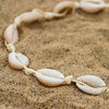 2Pcs Shell Necklace Anklet for Women Handmade Adjustable Puka Beach Shell Necklace Set - view 6