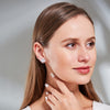 8MM Cubic Zirconia Crystal Clip On Stud Earrings Round Non Pierced Earrings for Women - view 4
