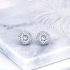 8MM Cubic Zirconia Crystal Clip On Stud Earrings Round Non Pierced Earrings for Women - view 5