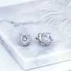 8MM Cubic Zirconia Crystal Clip On Stud Earrings Round Non Pierced Earrings for Women - view 6