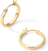 Gold Hoop Earrings for Women, 14K Gold Plated Lightweight Hoops - view 4