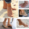 16Pcs Ankle Bracelets for Women Gold Silver Two Style Chain Beach Anklet Bracelet Jewelry Anklet Set, Adjustable Size - view 3