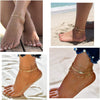 16Pcs Ankle Bracelets for Women Gold Silver Two Style Chain Beach Anklet Bracelet Jewelry Anklet Set, Adjustable Size - view 4
