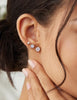 6 Pairs Stud Earrings Set, Cubic Zirconia 316L Earrings Stainless Steel CZ Earrings 3-8mm - view 3