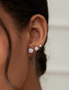 6 Pairs Stud Earrings Set, Cubic Zirconia 316L Earrings Stainless Steel CZ Earrings 3-8mm - view 5