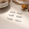 6Pairs Ear Cuffs Climber Hoop Earring CZ Arrow Crawler Stud Earring Jacket for Women - view 4
