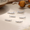 6Pairs Ear Cuffs Climber Hoop Earring CZ Arrow Crawler Stud Earring Jacket for Women - view 5