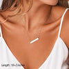 Dainty Layered Choker Necklace Handmade Y Pendant Necklace Multilayer Bar Disc Necklace Adjustable Layering Choker Necklaces for Women - view 4