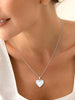 Women Locket Necklace Heart Photo Lockets Hold Picture Gift Box Packed with Gold Silver Rose Locket Charm Custom Picture and Engravement Heart - view 2