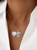 Women Locket Necklace Heart Photo Lockets Hold Picture Gift Box Packed with Gold Silver Rose Locket Charm Custom Picture and Engravement Heart - view 3