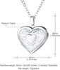 Women Locket Necklace Heart Photo Lockets Hold Picture Gift Box Packed with Gold Silver Rose Locket Charm Custom Picture and Engravement Heart - view 5
