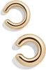 14K Gold Plated Cubic Zirconia Sparkling Round Huggie Ear Cuff Gold Earrings for Women Clip On Cartilage Ear Cuffs for Non Pierced Ears Cartilage - main view