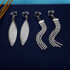 15 Pairs Wholesale Clip on Earrings for Women Trendy, Lightweight Clipon Earrings for Women in Silver Tone - view 7