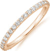 14K Gold Plated Eternity Ring Stackable Cubic Zirconia Gold Band Ring Dainty Diamond-Inspired Womens Wedding Jewelry - view 7