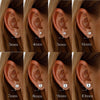 3-10mm 925 Sterling Silver Classic Round Ball Stud Earring - view 7