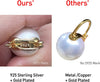 Elegant 925 Sterling Silver Pearl Drop Dangle Earrings for Women - view 2