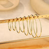 4 Pairs Stainless Steel Clip On Hoop Earrings for Women Fake Hoop Earrings - view 6