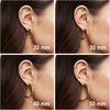 Chunky Gold Hoop Earrings for Women, Lightweight 14K Gold Plated - view 3