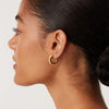 Chunky Gold Hoop Earrings for Women, Lightweight 14K Gold Plated - view 5
