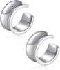 925 Sterling Silver Ear Cuffs for Women, Non Piercing Clip On Cartilage Cuffs, Adjustable Fake Conch & Helix Earrings, Gold Plated & Oxidized Various - ear cuff #12