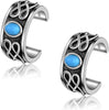 925 Sterling Silver Ear Cuffs for Women, Non Piercing Clip On Cartilage Cuffs, Adjustable Fake Conch & Helix Earrings, Gold Plated & Oxidized Various - ear cuff #26