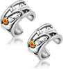 925 Sterling Silver Ear Cuffs for Women, Non Piercing Clip On Cartilage Cuffs, Adjustable Fake Conch & Helix Earrings, Gold Plated & Oxidized Various - ear cuff #29