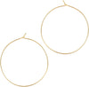 Thin Gold Hoop Earrings for Women - Lightweight Gold Hoop Earrings Dainty - Large - main view