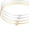 Thin Gold Hoop Earrings for Women - Lightweight Gold Hoop Earrings Dainty - Large - view 4