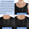 925 Sterling Silver Chain Necklace for Women 1.1mm Cable Chain Thin 18K Gold Plated - view 2