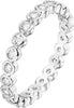 14K Gold Plated Rings with Cubic Zirconia - 2.8mm Stackable for Women - Gold Love Ring - White Gold 7