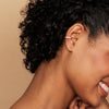 14K Gold Plated CZ Ear Cuff Earrings for Women, Clip On Cartilage - view 3