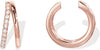 14K Gold Plated CZ Ear Cuff Earrings for Women, Clip On Cartilage - view 7