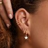 Women Ear Cuff Earring Gold Non Pierced Ear Cartilage Clip on Wrap Hoop 14K Gold Filled Tiny Boho Beach Simple Minimalist Delicate Handmade - view 3