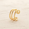 Women Ear Cuff Earring Gold Non Pierced Ear Cartilage Clip on Wrap Hoop 14K Gold Filled Tiny Boho Beach Simple Minimalist Delicate Handmade - view 6