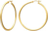 Gold Hoop Earrings for Women 14K Gold Plated Hoops - main view