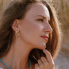 Gold Hoop Earrings for Women 14K Gold Plated Hoops - view 3