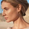 Gold Hoop Earrings for Women 14K Gold Plated Hoops - view 4