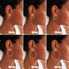 Gold Hoop Earrings for Women 14K Gold Plated Hoops - view 6