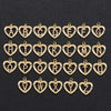 Gold Initial Pendant Necklace Anklet Bracelet for Women 14K Gold Plated Figaro Chain Letter Initial Heart Necklace Anklets Alphabet Foot Jewelry - view 6